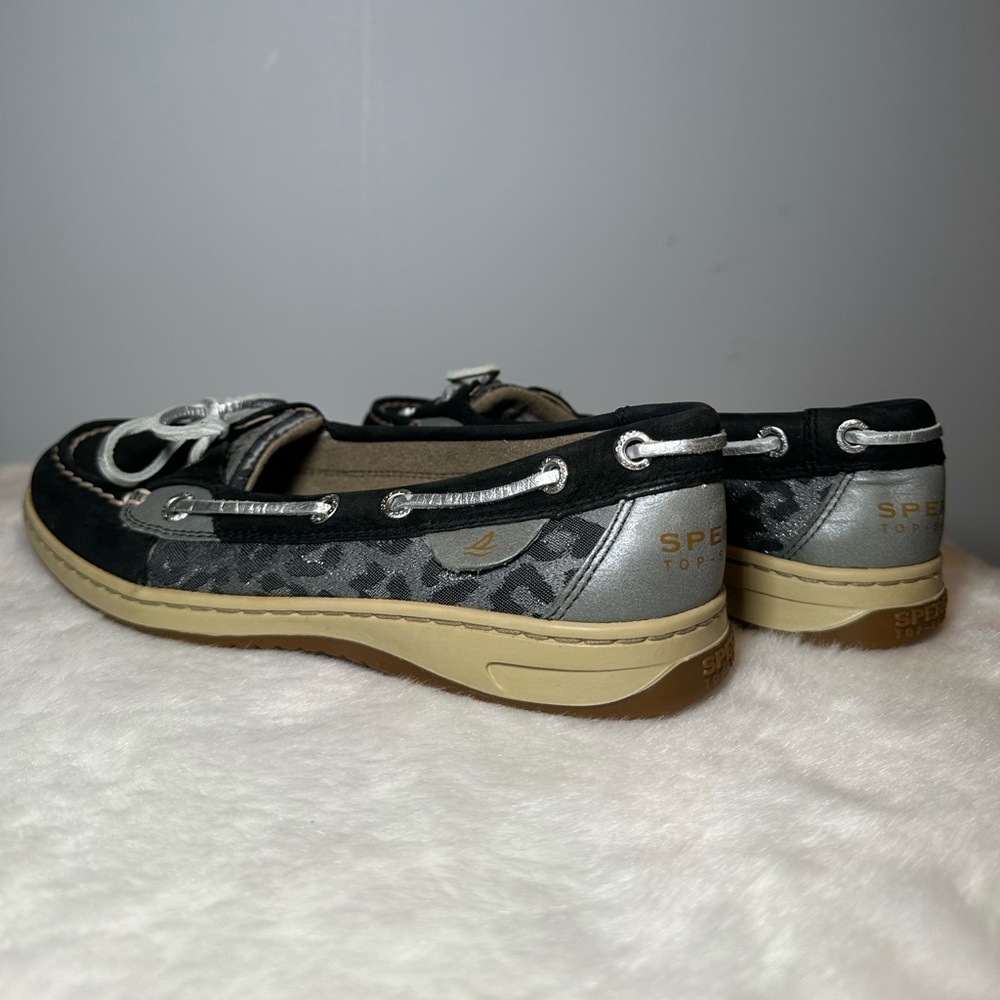 Sperry’s Black/Silver Boat Shoe